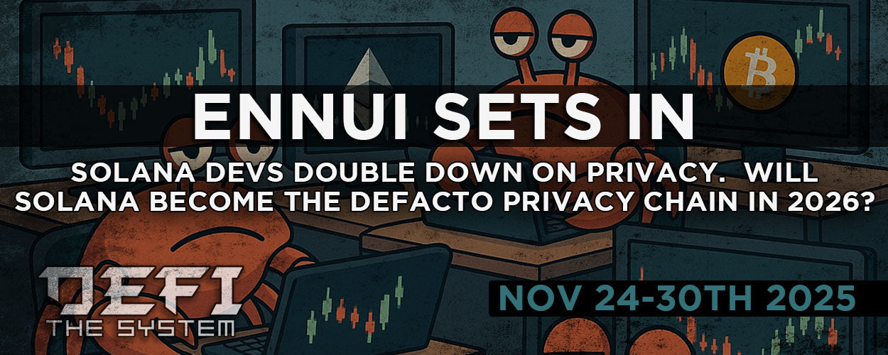 This week in crypto: Nov 24-30th 2025 - Ennui Sets In